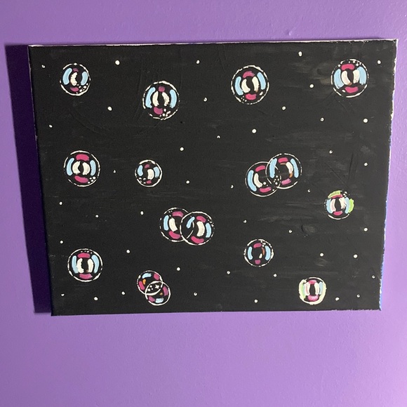 Hand Crafted Other - Bubbles Painting